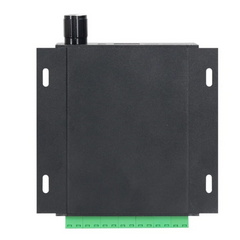 EV sounder for pedestrian alerts, Black PAWS-EX unit, bottom mounting viewfrom 8Wired