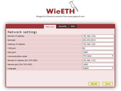 'WieETH' - Wiegand to Ethernet Bi-directional converter WieETH