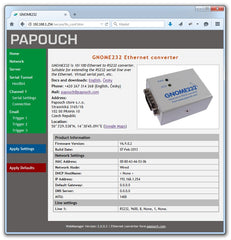 GNOME232 Ethernet to RS 232 Converter