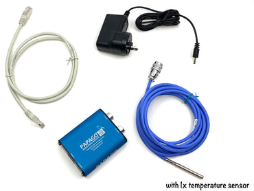 Networked environmental sensor with 1x temperature sensor