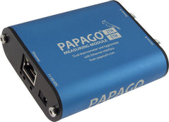 1 humidity and temperature sensor plus 1 temperature only thermometers on PoE capable networked Ethernet monitoring unit, dual sensor ports, with email alerts, web interface (model: Papago-2TH-Eth-TS-THD)