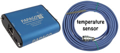 The Humidity / Temperature PoE Ethernet Thermometer - Papago 2TH 2-Channel environmental monitoring solution, with humidity and temperature sensor options, over Ethernet