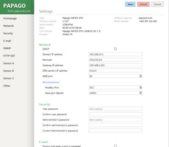 Papago Meteo ETH: with CO2 Sensor + Temperature Humidity Sensor