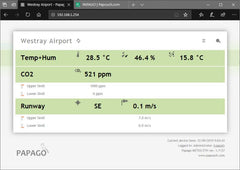 Papago Meteo ETH: Industrial weather station + Temperature Humidity Sensor + Anemometer (wind sensor)