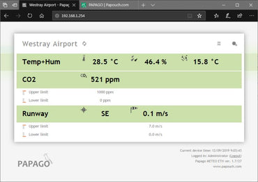 Papago Meteo ETH: Industrial weather station with Ethernet and PoE