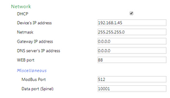 2 temperature sensors / thermometers on PoE capable networked Ethernet monitoring unit, dual sensor ports, with email alerts, web interface (model: Papago-2TH-Eth-2TS)