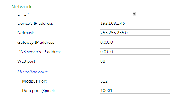 1 temperature sensor / thermometer on PoE capable networked Ethernet monitoring unit, dual sensor ports, with email alerts, web interface (model: Papago-2TH-Eth-1TS)