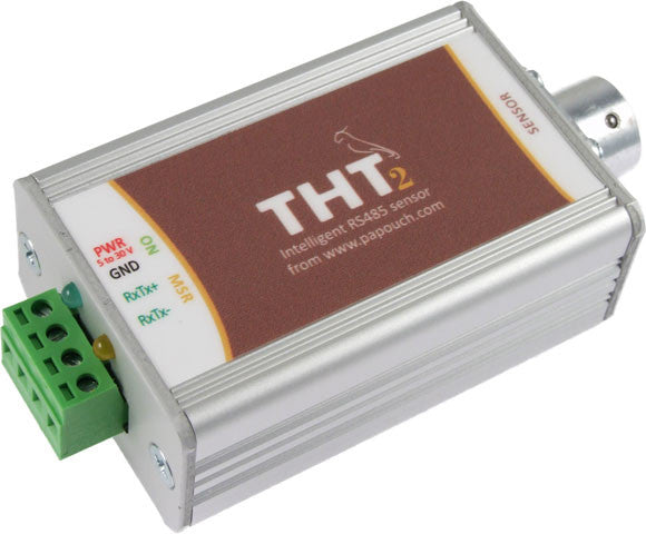 THT2 RS485 Thermometer and hygrometer (side view) from Equals Greater Than
