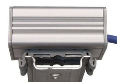 TME_P_DIN with DIN rail bracket shown, from Equals Greater Than