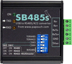 SB485 a USB to RS485/RS422 isolated converter with plug terminal block