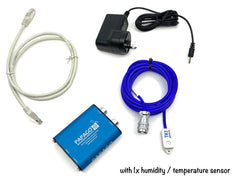 Humidity / Temperature sensor with PoE Ethernet Thermometer - Papago 2TH over Ethernet