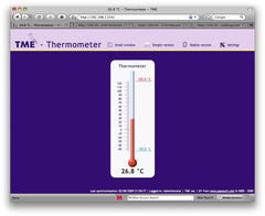 TME Ethernet Thermometer Web intertace, from 8wired.com.au